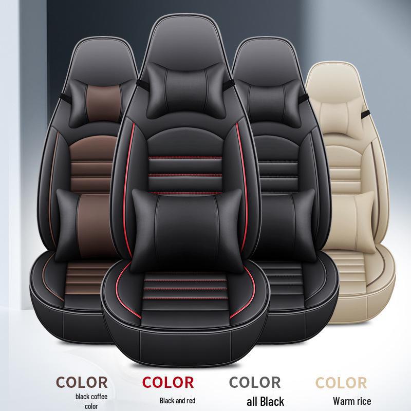 «Универсальный чехол для автомобильного сиденья, полностью кожаная подушка для пяти сидений»