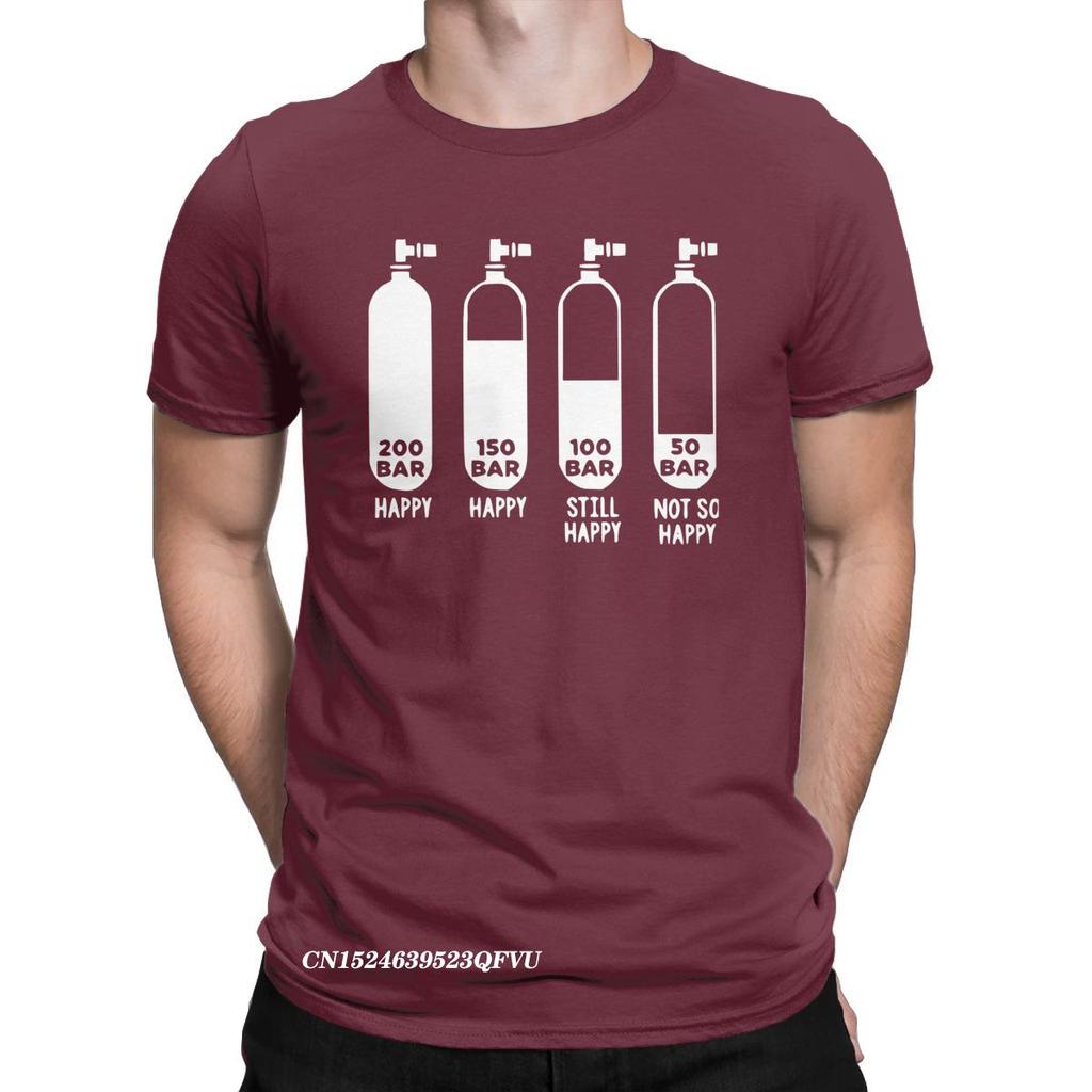 Мужская футболка Diving Divers 200 Bar Crazy Cotton Tees Harajuku Scuba Tshirt Round Gate Clothing Original