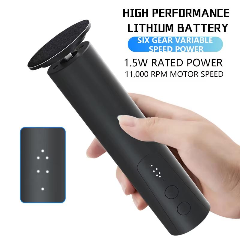 Electric Pedicure Foot Dead Skin Remover 6 Gears Foot Scrubber Callus Removal Exfoliator Nail Poliser Feet Electric Sandpaper