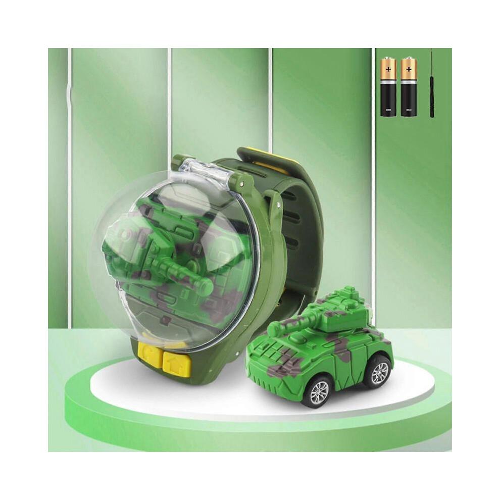 (Dinosaur, Green) Remote Control Watch Car Toys, 2.4 Ghz Cartoon Rc Watch Racing Car Toy With Usb Charging Gift For Kids