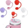 For Stanley 10mm Silicone Straw Cover Large Diameter Rose Flower Shape Heat-resistant Dust Proof Straw Plug Cap Cup Accessories
