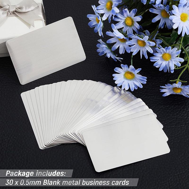 Business Card Engraving Blanks; Durability and Quality Stainless Steel Office Cards.