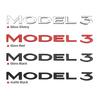 Car Sticker Tesla 3D ABS Chrome Rear Trunk Logo Emblem Badge Sticker Decal Accessory For Tesla Model 3 Y Accessories