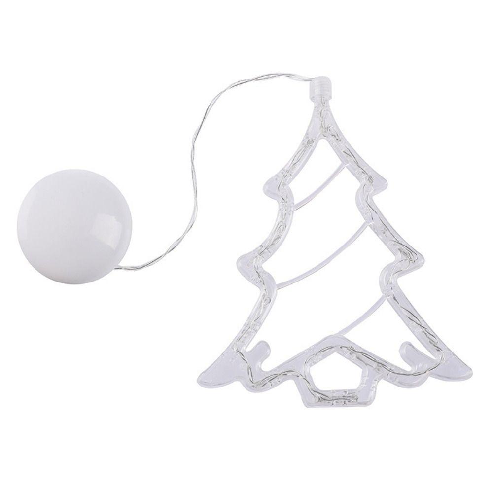 Suction Cup Design Christmas LED Light Snowflake Sucker Lamp Window Ornaments  Xmas Decorations