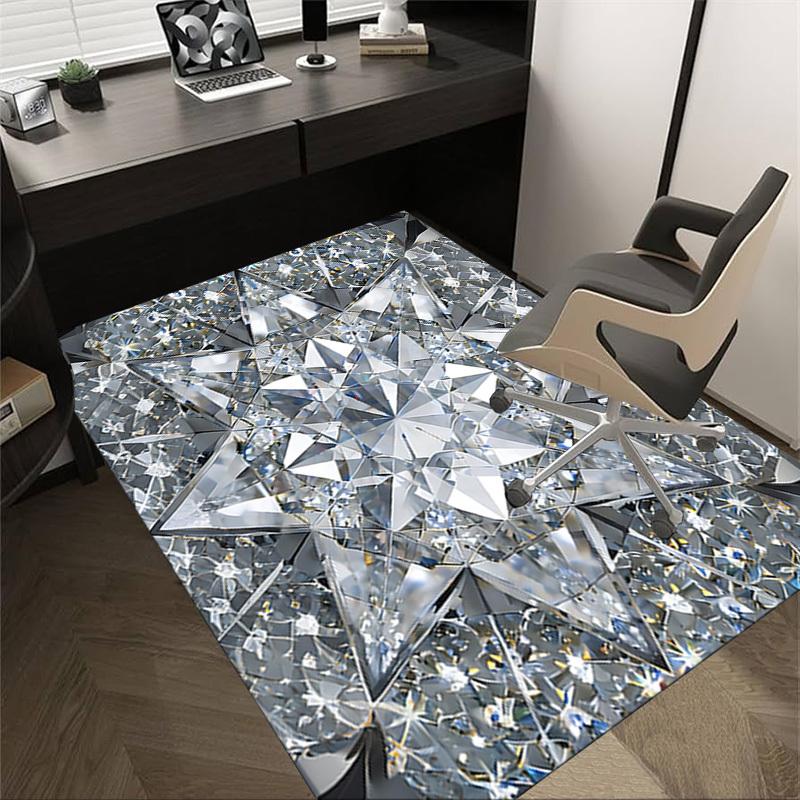 1 шт. Алмазы Кристалл Очень Большой Нескользящий Ковер для Пола, Офис, Семья, Спальня Большой Ковер Ковры для Помещений, Яркие Цвета
