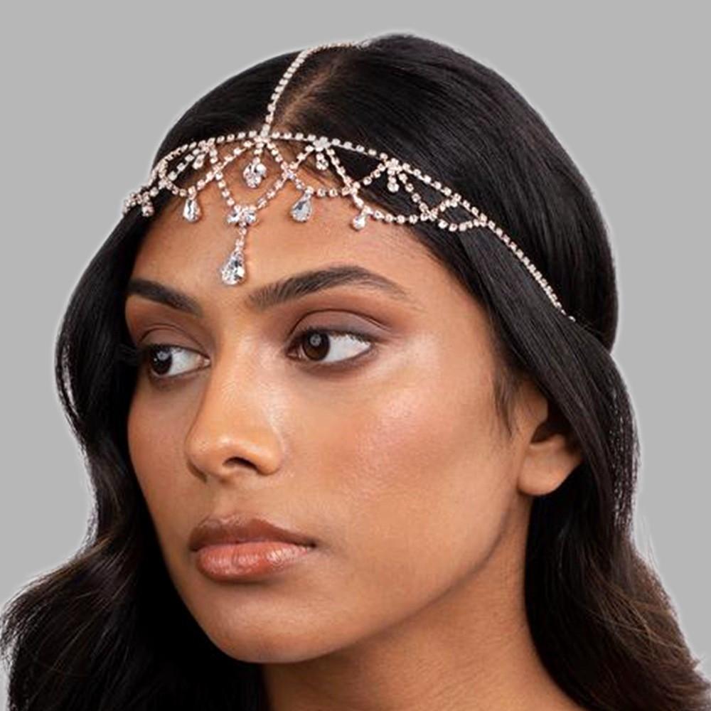Rhinestone Fashionable Pendant Design Women Headwear Headpiece For Brides Gift