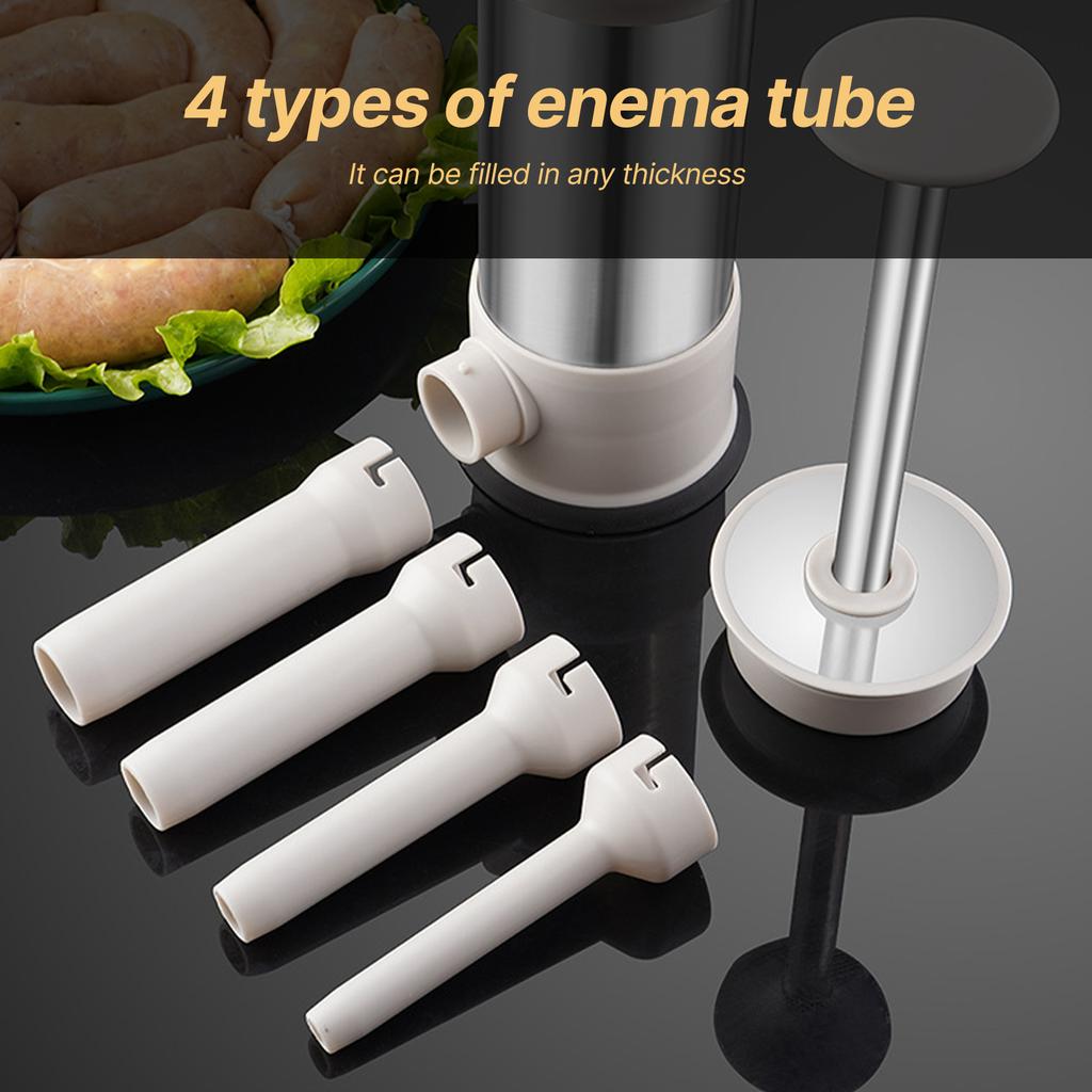 3.3Lbs колбасный шприц из нержавеющей стали вертикальный мясной наполнитель без источника питания ручной пресс самодельный