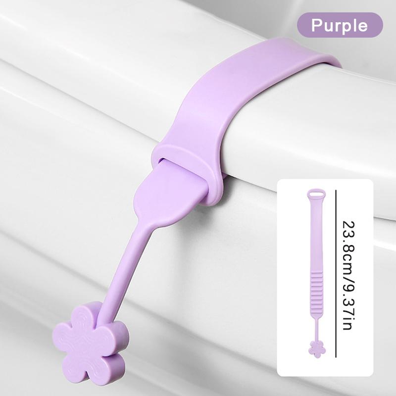 Подъемник сиденья унитаза с цветочным дизайном, силиконовый подъемник крышки унитаза с цветочным дизайном, многоуровневая регулировка, защита от грязи, легкость