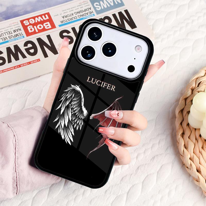 American TV Series Lucifer Angel Phone Case For IPhone 17 16e 15 14 13 12 11 Pro Max Air Mini Soft Protective Cover