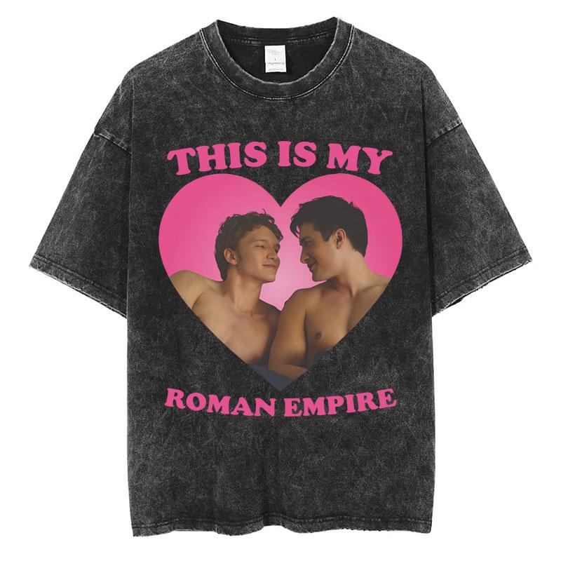 Heated Rivalry Shane Hollander Ilya Rozanov Hollanov Washed T Shirt Vintage Fashion Men Tshirts Cotton Loose Casual Tee Shirt