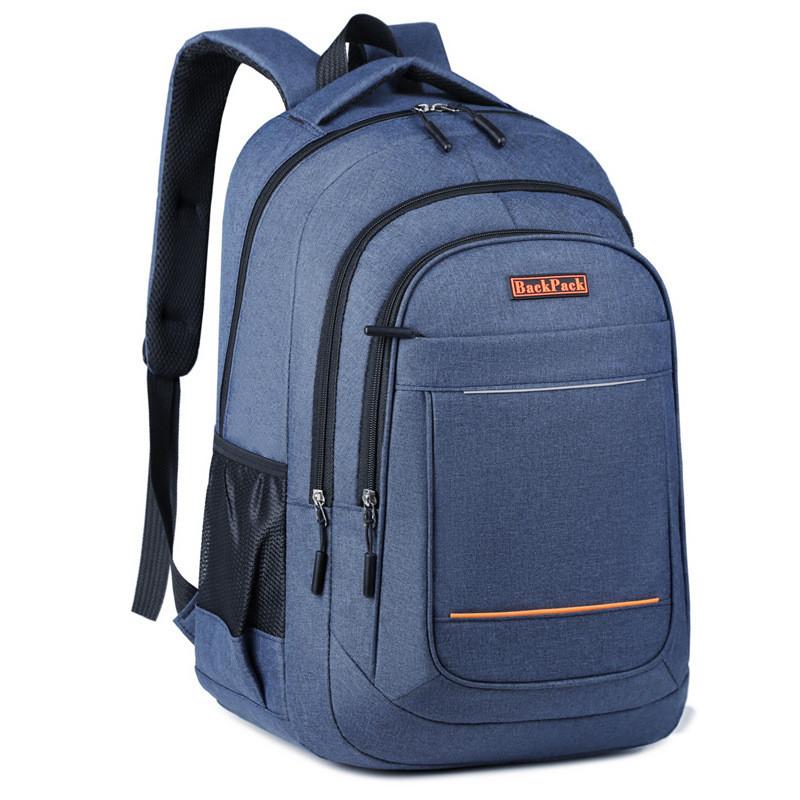 Oxford Fabric Large Capacity Student Backpack With Breathable Straps For Middle School And High School Students