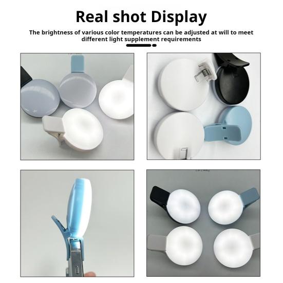 Портативный светильник для селфи, суперяркий, несколько режимов освещения, перезаряжаемый, легкий, карманный, светодиодный заполняющий свет, аксессуары