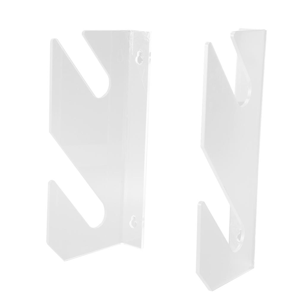 2-уровневая настенная стойка для скейтборда, акриловая, экономящая место, устойчивая, простая в установке, для лонгборда, сноуборда