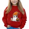 Halloween Day Girls Round Neck Pullovers For Kids Printed Baby Tops