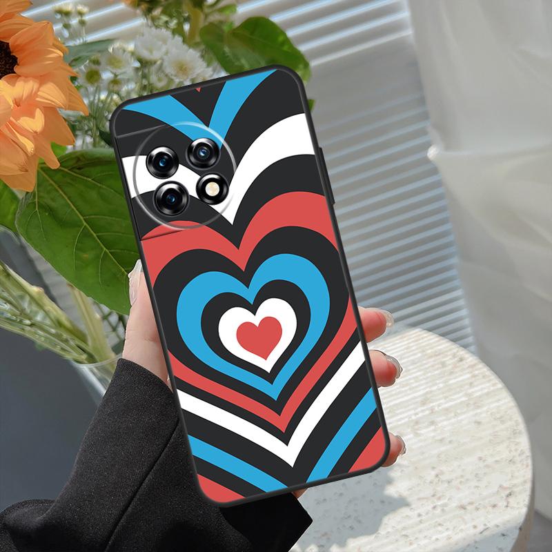 Latte Love Тоннель Коричневое Сердце Чехол Для OnePlus 10 Pro 15 13 12 11 13T 15R 13R 10R 10T 8T Nord CE 5 4 2 3 Lite N20 N30 Обложка