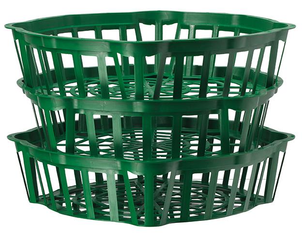 Round Bulb Basket 18cm | Grass Green