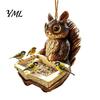Easy Clean Hanging Bird Feeder Resin Squirrel Feeder, Outdoor Nature Lover Gift Ideas Garden Wild for Backyard Patio Decoration Shaped