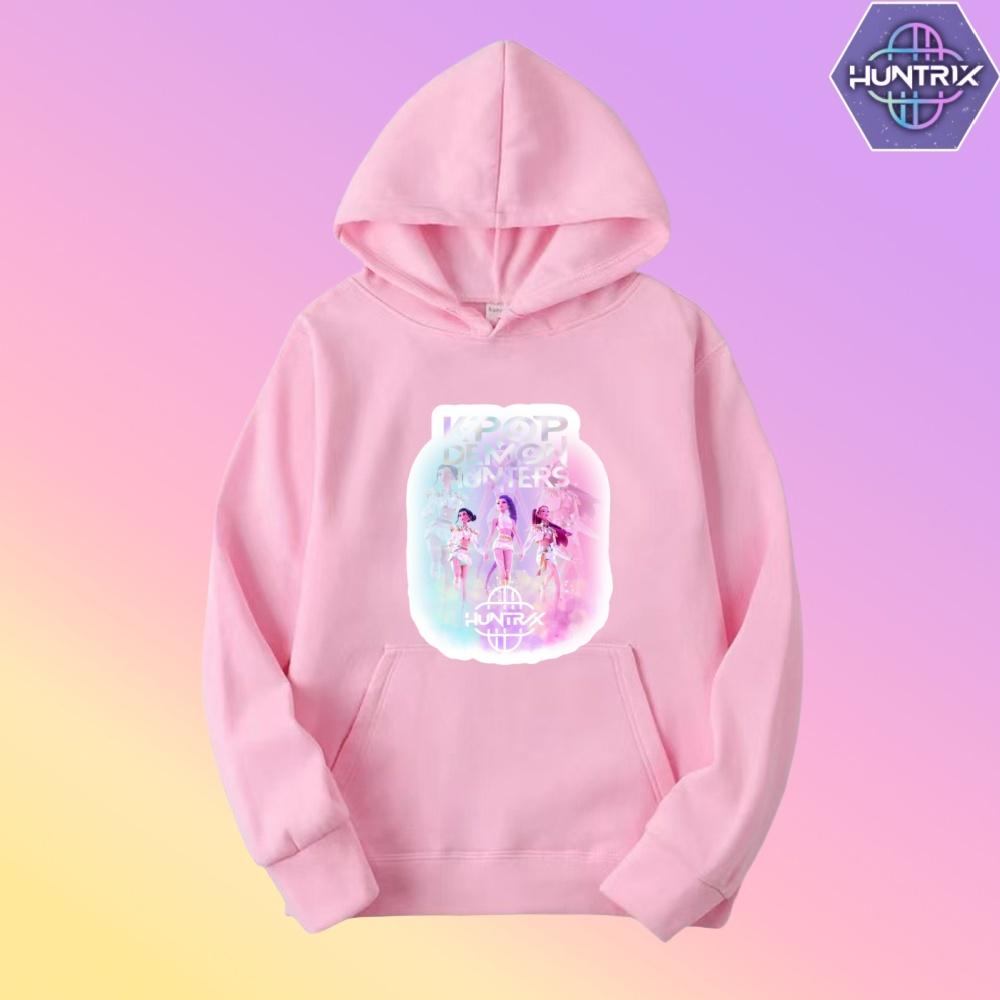 Женские Мужские Худи KPop Охотники на Демонов Подарок для Фанатов Харадзюку Мода Уличная Одежда Мультяшный KPop Охотники на Демонов Унисекс Худи