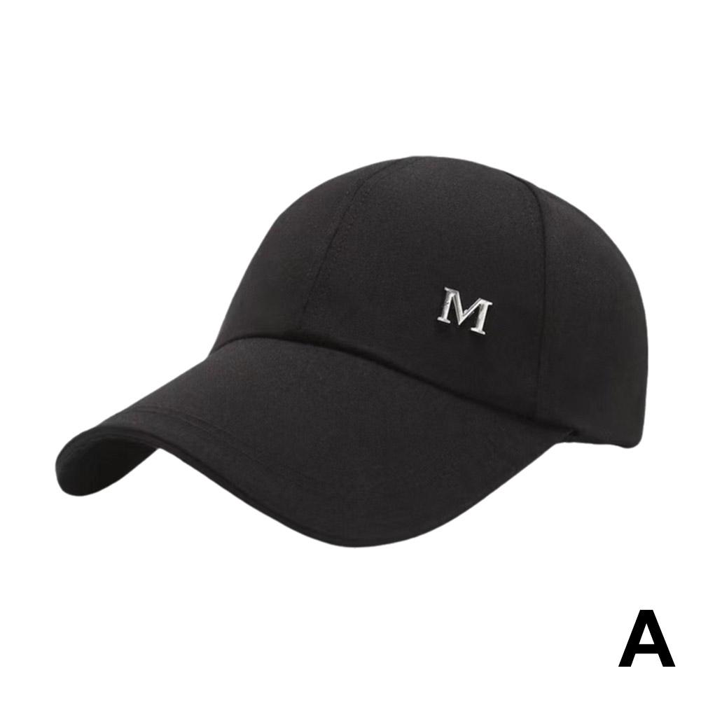 Бейсболка с вышивкой в виде буквы M, однотонная шляпа от солнца, регулируемые шляпы для пап, солнцезащитная шляпа, кепка Gorras U7H4
