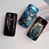 RE16 Cartoon Art Owl Shell Phone Case for Samsung Galaxy Note 10 20 S23 S24 S25 Ultra FE Plus Edge Lite A02S A35 A07 A17