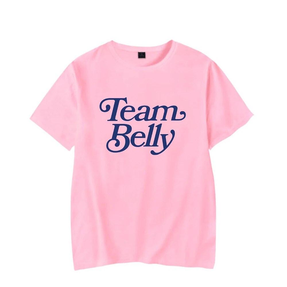 Футболка «Лето, я стала красивой», сезон 2023, футболка Team Belly, футболка с круглым вырезом и короткими рукавами, женская футболка унисекс, модная одежда унисекс
