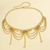 Body Jewelry Metal Body Chain Gold Pearl Tassel Waist Chain Vintage   Beach Accessories