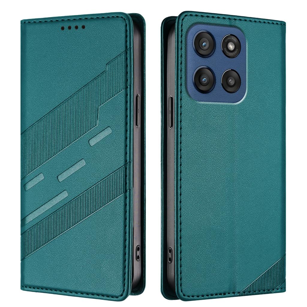 For Motorola Edge 60 5G Phone Cases Punk Style Imprinted Wallet Stand Leather Cover