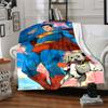 1pc Superman Blanket Lightweight Flannel Throw For Sofa, Bed, Travel, Camping, Livingroom, Office, Couch, Chair, And Bed