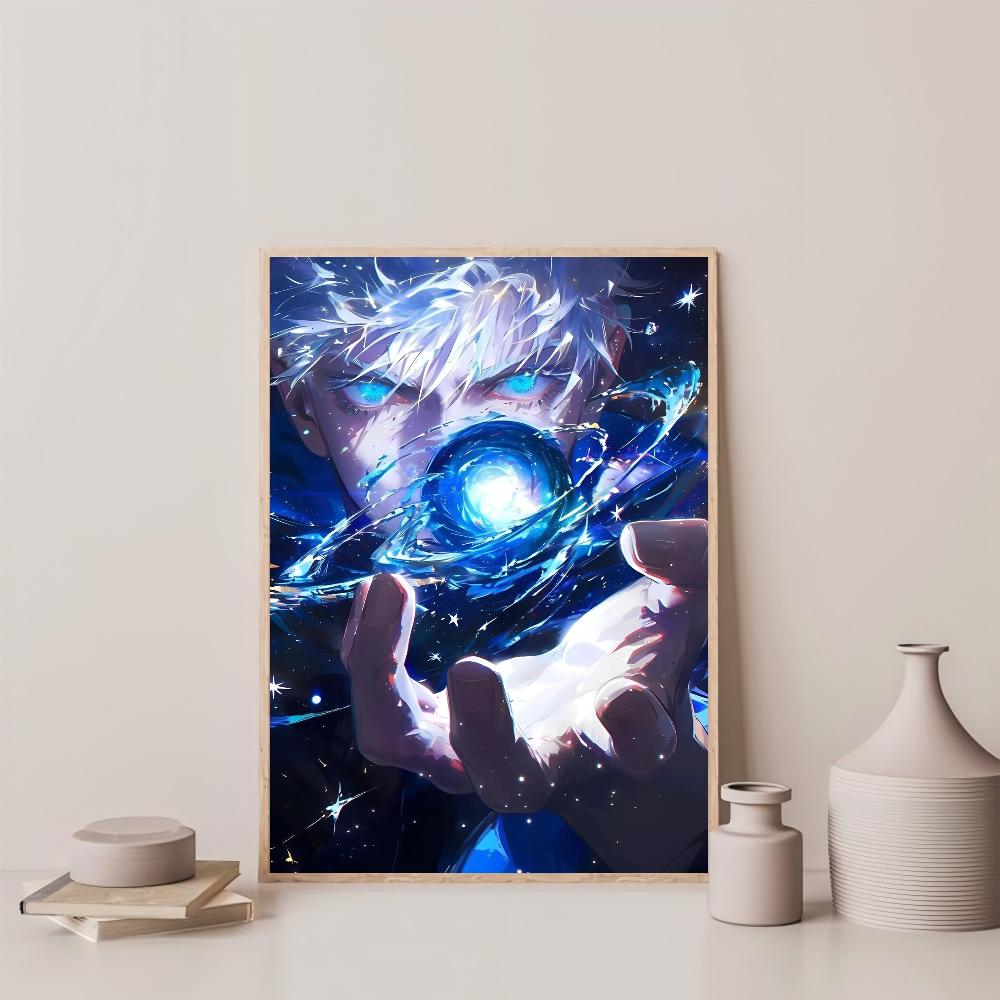 1 шт. Популярный классический аниме мальчик J-Jujutsu Kaisen Годзё Сатору Постер HD Постеры Декор для дома, комнаты, бара, кафе, Искусство, Настенная живопись, Картина