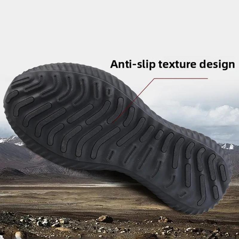 Oulylan Anti Smashing Safety Boots Puncture-Proof Lightweight Sneakers Men Steel Toe Work Shoes Non-slip Protective Footwear
