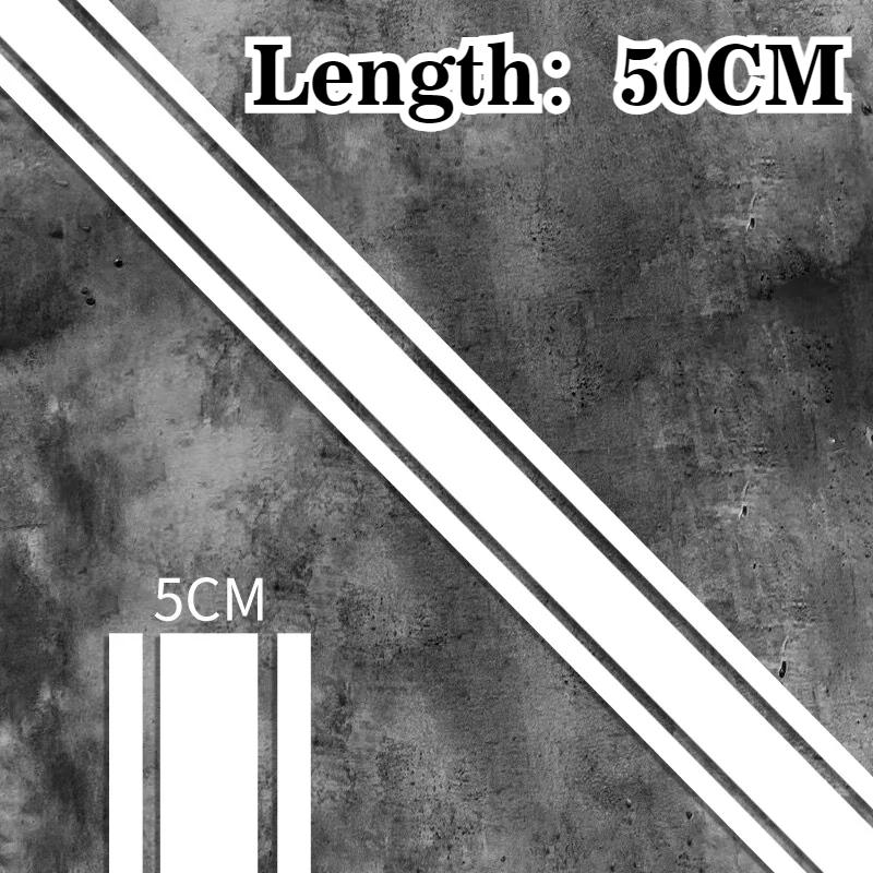 1 шт. 50 см Полосатые наклейки на мотоцикл DIY Racing Шлем Модификация Мотоцикл Бензобак Кузов Декоративные наклейки Водонепроницаемые виниловые наклейки