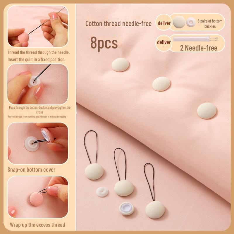 Needle-Free, Skin-Friendly Quilt Fastener with Traceless, Anti-Slip Design for Thick & Thin Sheets