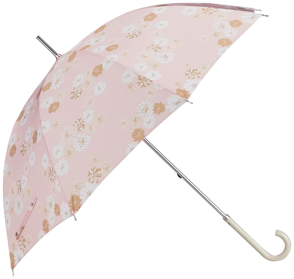 MOONBAT PAUL JOE Transfer Print Chryzantheme Floral Pattern Flower Long Umbrella Umbrella Pink Rib 60cm [Paul & Joe] (Moonbat) & (Paul & Joe) Women's