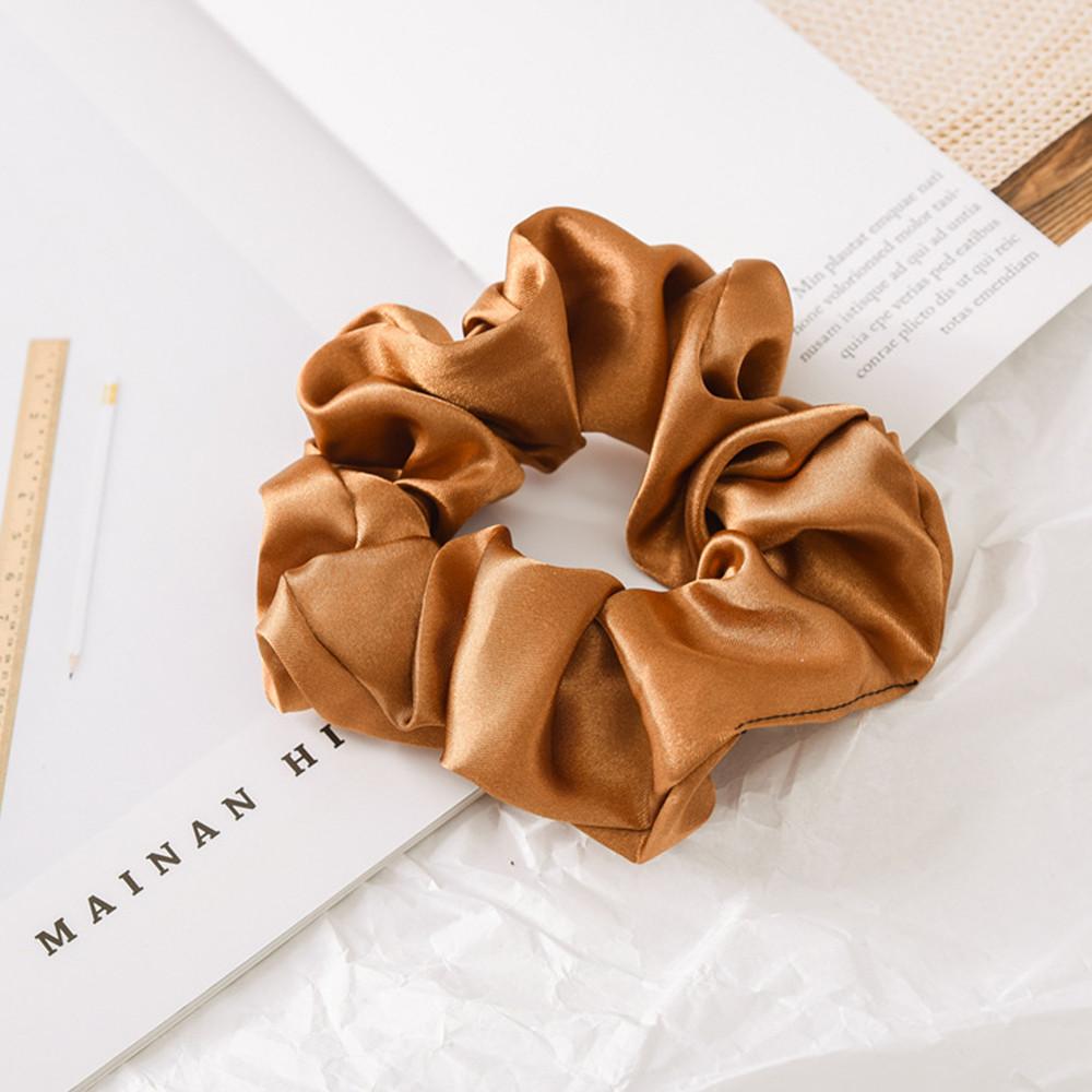 Hair Bands Hair Accessories Satin Silk Hair Tie Hair Rope Ponytail Holder Elastic Scrunchies