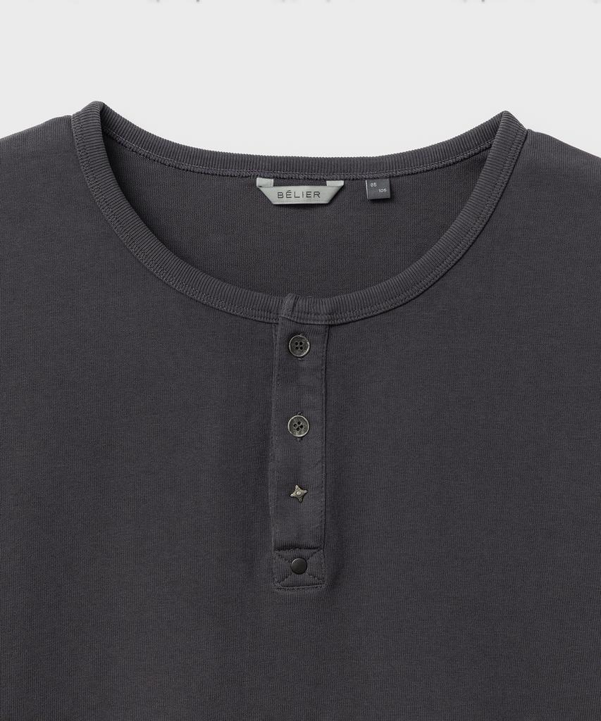 Футболка-henley Bellie Variant - Стирка Уголь