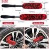 9Pcs Wheel Tire Brush Set - Cleaning Brushes For Wheels, Tires, Rims & Spokes