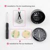 Mini Size Car Clock Round Design Quartz Clock Mechanics Style Luminous Clock  Air Conditioner Vent