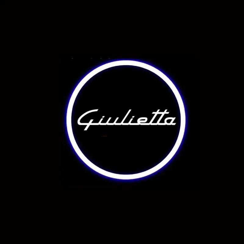 2Pcs LED Car Door Welcome Lights Courtesy Projector Ghost Shadow Lamp for Alfa Romeo Giulietta 2011-2022 2015 2020 Accessories qhj178