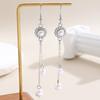 3Pcs/Set Women Jewelry Set Rhinestones Inlaid Imitation Pearls Charm Necklace Drop Earrings Bracelet Set Dating Commuting Jewelry