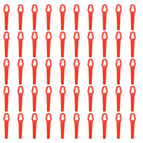 20/50/100Pcs Mower Cutter Blades Ergonomic Design Universal Simple Installation Lawnmower Plastic Cutting Blade Parts Kit