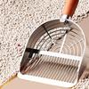 Metal Cat Litter Scoop with Holder Pet Poop Scooper with Ergonomic Wood Handle Fast Sifting Shovel Cat Supplies