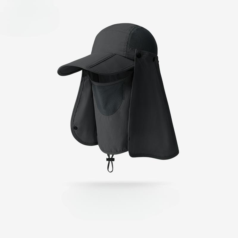 Шляпа от солнца для рыбалки на открытом воздухе, женская, мужская, с широкими полями, защита от ультрафиолета, дышащая, быстросохнущая, ветрозащитная маска для лица, закрывающая все лицо и шею, пляжная шляпа