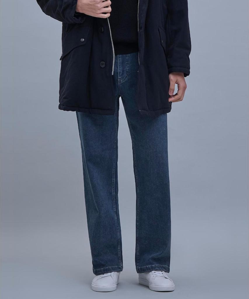 SHIFT.G Wide Brushed Denim Pants Navy