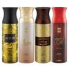 Aurum & Wisal & Wisal Dhahab & Sacred Love Deodorant Spray- For Men (200 Ml, Pack of 4)