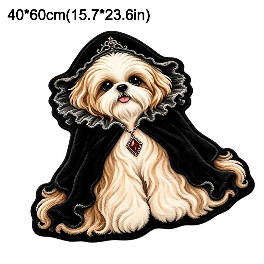 Decorative Carpet Dog Shaped Rug Special-shaped Entryway Mat Cute Animal Floor Mat Bedroom Decor