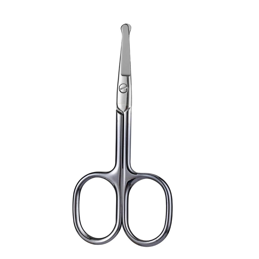 Элимальная стрижка с круглой головкой из нержавеющей стали, косметическая стрижка бровей, стрижка волос в носу, бровей, маленькие безопасные ножницы, ножницы для волос в носу