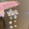 Tassel Long Earrings Butterfly Flower Tassel Earrings Niche Personality Earrings Fashionable Exaggerated Earrings