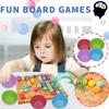 Wooden Games Set Dots Beads Board Games Toy Clip Beads Puzzle