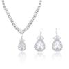 Европейский и американский стиль Zircon Tulip Набор из ожерелья и серег