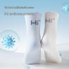 Hengyuanxiang 10A Antibacterial All-Cotton Crew Socks - 6 Pairs